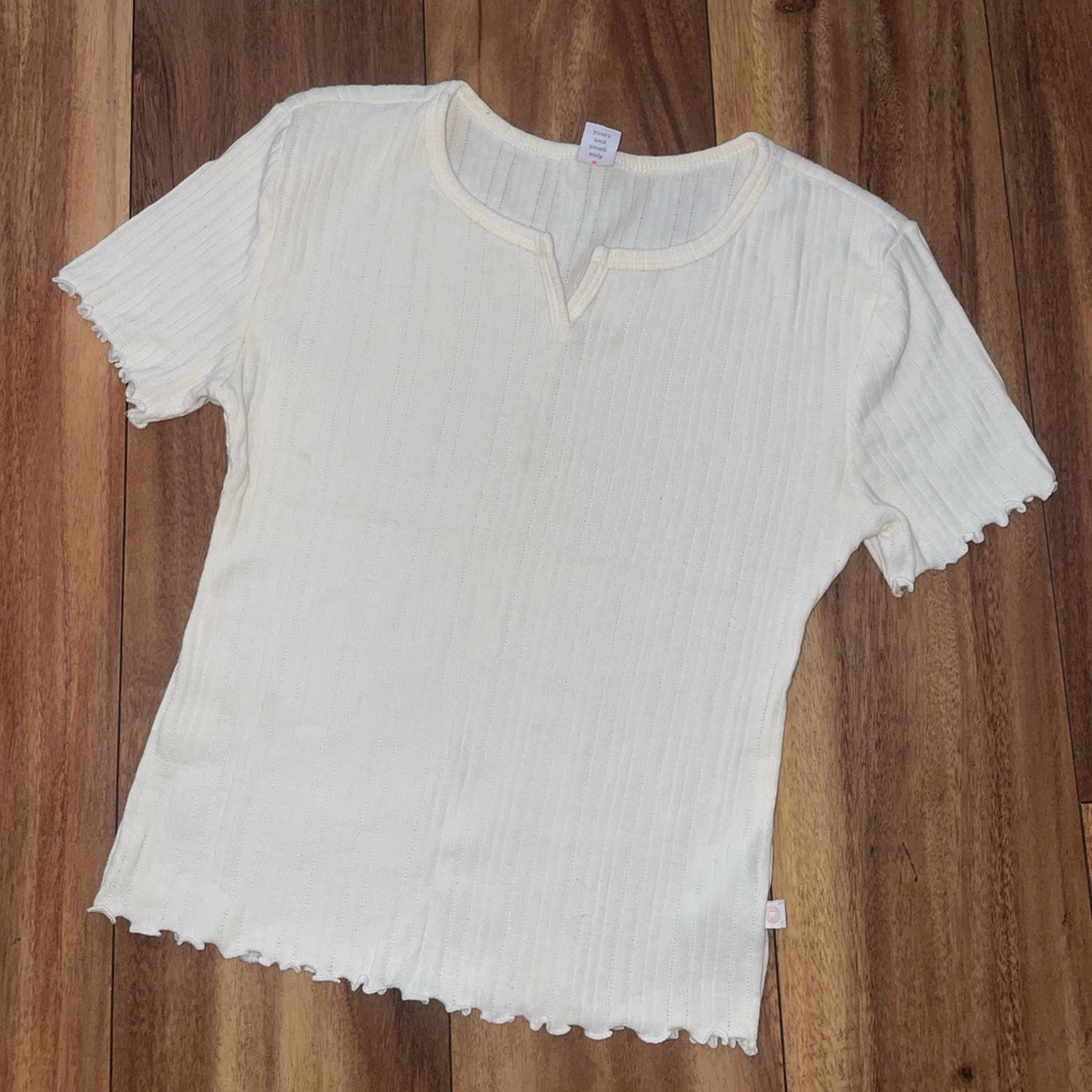 Only Cream Short Sleeve Tee